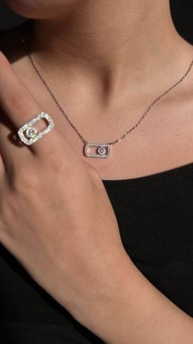 Messika So Move Pave Necklace