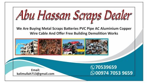 We are buying all types scrap.