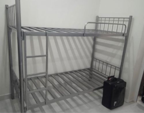 steel bed double new mattress 