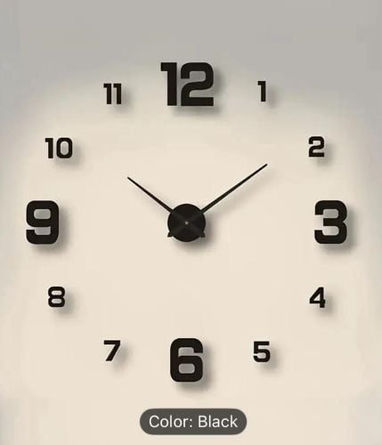 stylish 3D Analogue Wall Clock