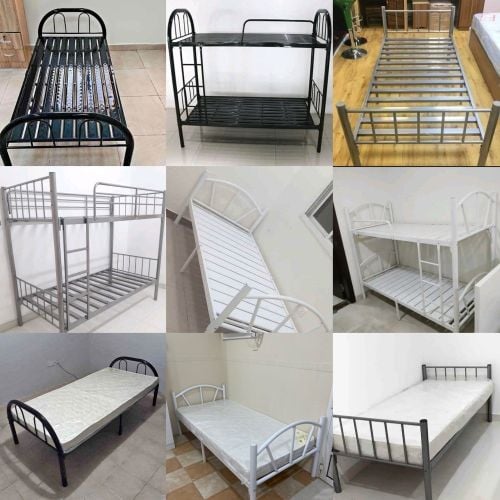 new steel single and double bed