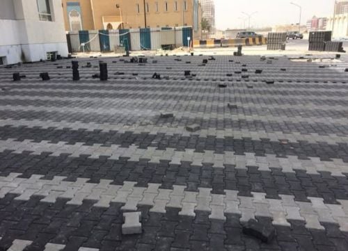 تركيب الحجر والانترلوك