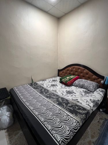 cupboard and bed 