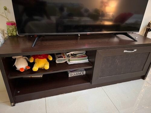 sofa, center table and tv cabinet