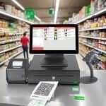 POS cashier for supermarket 