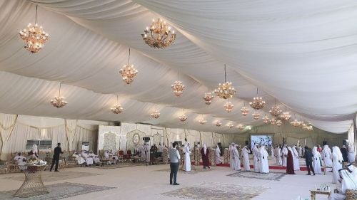 Tents for mourning and weddings
