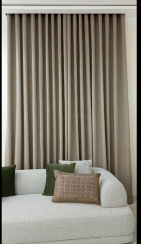 We make window curtains.