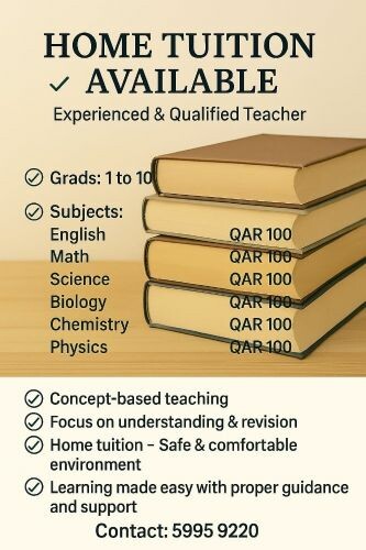 female home tutor available