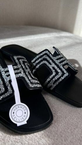 Hermes Oran Sandal Arcane Noir