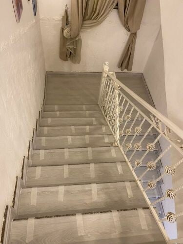 Stairs with wooden floor