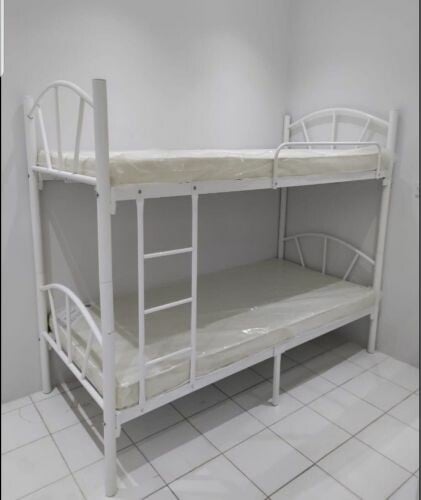 white bed double new