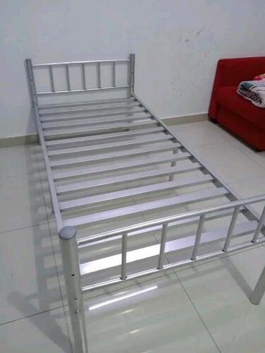 new steel single or double bed