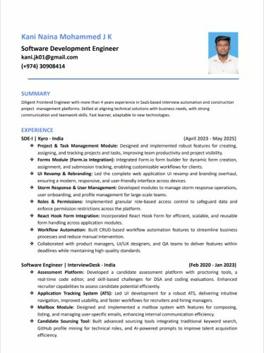 seeking for frontend developer
