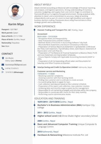 i am looking for a job with valid