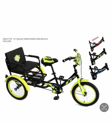 3 WHEEL SOFA BICYCLES NEW