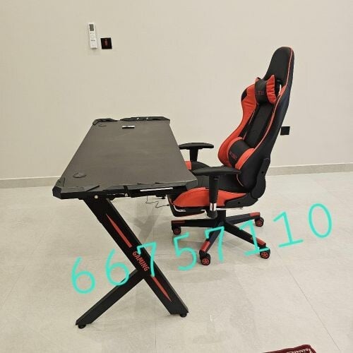 Gaming chair and Table.