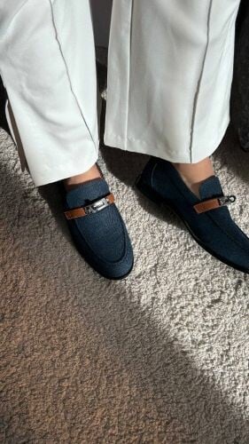 Hermes Oz Mule Bleu Clair