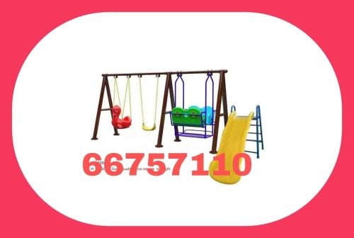 Swing with a slide for kids