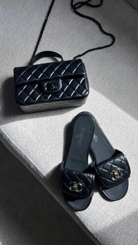 Coco Lambskin Quilted Turnlock