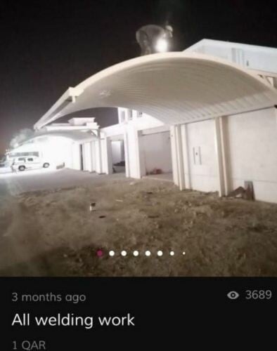 أعمال الحديد والأسوار إلخ.