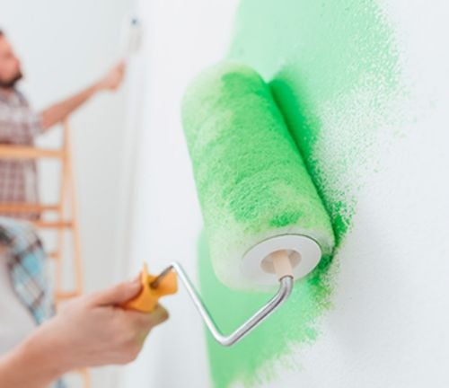 painting wall paper pixing