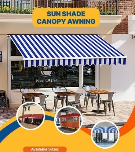 Sunshade for supermarkets 