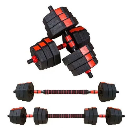 30kg dumbbells and barbel set