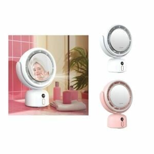 Green Lion Makeup Mirror & Fan