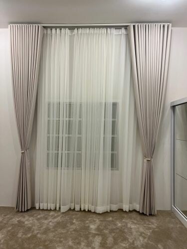 wave curtains and roller & 3D