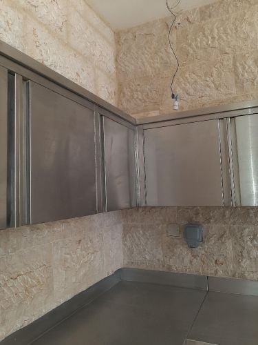 stailness steel kitchen cabinet