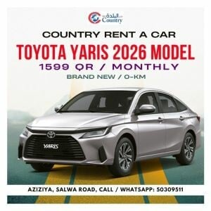 toyota yaris 2026 QR.1599/monthy