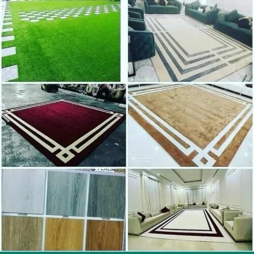 لدينا باركية وسجاد وكابات وما إلى