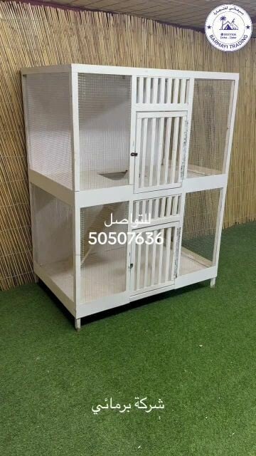 اقفاص تربيه القطط  طابقين للبيع