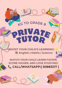 Private teacher for English &Math