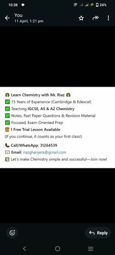 chemistry teacher