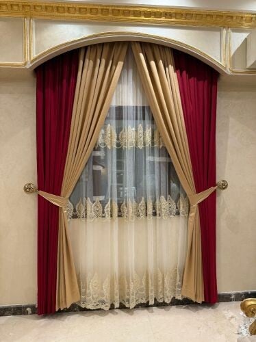 classic and wave combo curtain