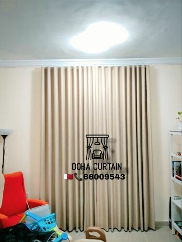Curtain and carpet