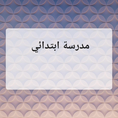 مدرسة ابتدائي