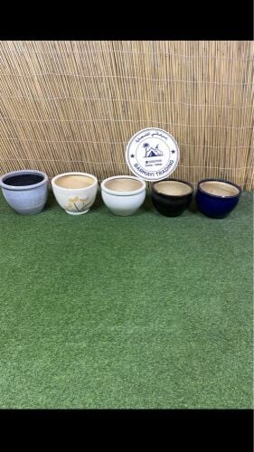 Ceramic planting pots for sale.