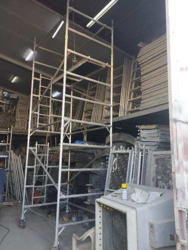 ladder and scaffolding