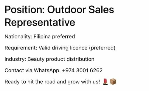 outdoor sales lady 