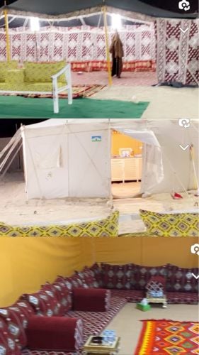 مخيم كامل للبيع مع جميع ملزماته 