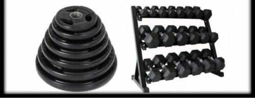 Weight Plates and Dumbbells