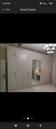 Upholstery, custom-made cabinets