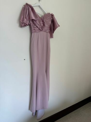 evening purple dress