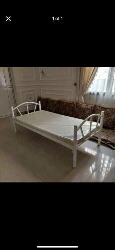 سرير مفرد جديد من الصلب الخشبي