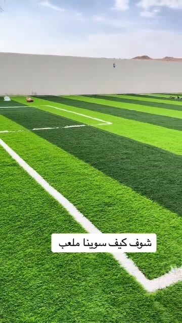 عمل الملعب عشب صناعي