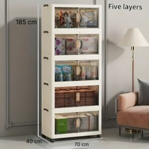 خزانة تخزين قابلة للطي 5 طبقات