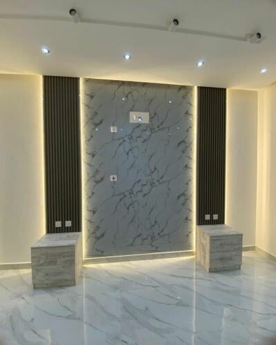 ديكورات تلفزيون بتصميم جديد.