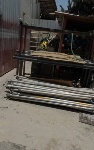 electric scaffolding and ladder